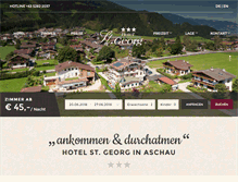Tablet Screenshot of hotel-st-georg.at